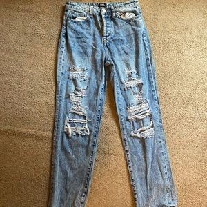 Society ripped mom jeans